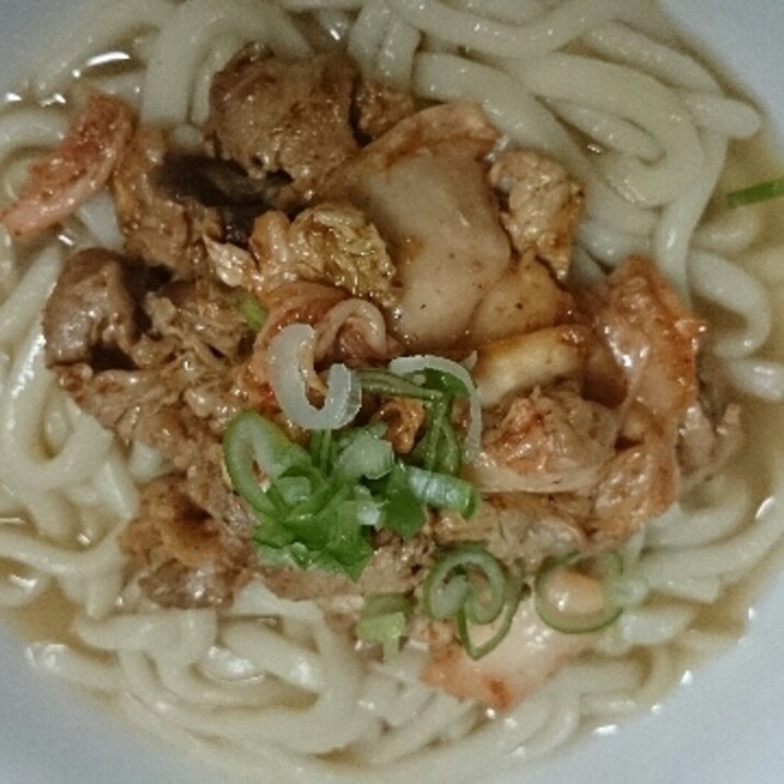 豚キムチうどん